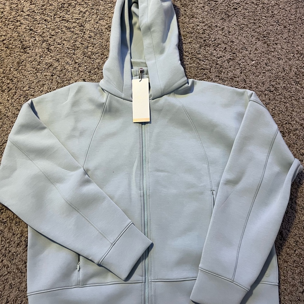 Calia Light Green Zip-Up Hoodie